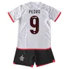 24 25 Flamengo Kids Kit Soccer Jersys Pedro Erick Ericla Ayrton L. Araujo Lucas Home Child Suit 축구 셔츠 유니폼
