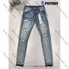 Purple Jeans Mens Jeans High Quality Embroidered Vintage Purple Jeans Designer Biker Slim Straight Denim Pants Street Trendy Casual Purple Jeans Kids Pants 2810