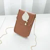 Shoulder Bags Women Crossbody Female Small Leaves Beads Messenger PU Leather Bag SER88