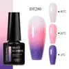 Nagellack möte över 7 ml 3 färger som byter skimmer glitter termisk gel nagellack vinter blöt av uv gel nagelkonst lack för naglar y240425