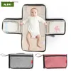 Mats AIO Portable Baby Byte Table Waterproof Mothers Diaper Bag For Travel Foldbar nyfödd omklädningsmatta med CUSHIONL2404