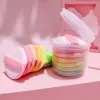 Puff 7pcs Air Cushion Cosmetic Puff Set With Box Dreamy Color Makeup Cotton Candy Sponge Clip Wet Dry Use Maquiagem Powder Puff