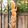 Figurine decorative in resina creativa scoiattolo da giardino esterno decorazione albero paesaggio cortile decorazioni per la casa.