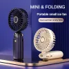 APARIDADES 3000mAH Handheld Mini Fan dobrável Pescoço portátil Fãs pendurado