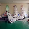 卸売広告インフレータブル26フィート高インフレータブルバルーン宇宙船シャトル広告7色のLEDライト膨大な宇宙車両