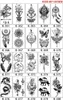 Tattoo overdracht schetsentattoo stickers waterdichte semi permanent tattoo voor volwassen vrouwen man nep tattoo woorden Engels alfabet bloem vlinder 240427
