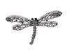 2019 Vintage Dragonfly broszka dla kobiet biżuteria owadowe puste broszki dhinstone broszki damskie lapy hidżab szalik bankiet 10p5007871