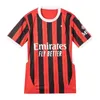 4XL 20/21 AC Milan Camisa de futebol versão Torcedor jogador Balr Soccer Jerseys 2020 2021 milan IBRAHIMOVIC TONALI Mandzukic Kessie Homens crianças kits Camisas de futebol