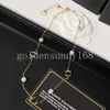 New Styles Letter Pendant Designer Necklace Brand Jewelry Luxury Necklaces Vogue Womens Crystal Pearl Trendy Personality Clavicle Chain Wedding Gift