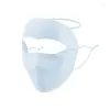 Berets Sunscreen Mask Traceless Women Detachable Facekini Silk Anti-ultraviolet Summer Breathable Thin Cover Whole Face