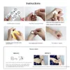 NVE2 Tattoo Transfert Tatouage Tatouage Face Tatouage Pratique Aménagement naturel Aménagement naturel Autocollant Autocollant Decal Makeup Face Stickers Femmes 240426