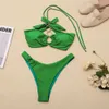 Bikini zwempak split body vakantie sexy zwempak dames strapless zwempak