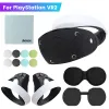 Lunettes 6 en 1 VR Couvertures de protection SET POUR PS VR2 TOUCH CONTRALLER ANTIBUMPING SILICON ANTISLIP CASE Eye Pad lens Cap