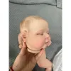 Dockor 21 tum Bebe Peaches Reborn Doll Kit Redan målade synliga vener Dolldelar med tygkropp målade hår och ögonfransar