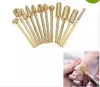 12st Tungsten Steel Nail Sliping Head Nail Borr Bit Tool Gold Plated For Nail Art Polish Machine LL