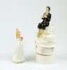 Bröllopsdekorationstårta toppers avgick figur Brudgummen brudfiske avgick hantverk souvenir nya bröllop gynnar som säljer we4227703