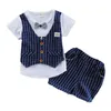 Vêtements ensembles nouveaux enfants d'été vêtements pour bébés garçons t-shirts shorts 2pcs / sets