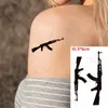 Tattoo Transfer Water Transfer Tattoo Small Sun Moon Gun Heart Body Art Waterproof Temporary Tattoos Fake Tatoo Falsh Tatto for Man Woman Kids 240426