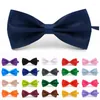 Bow Linds Fashion Color sólido para hombres Matrimonio de boda masculino para hombres Accesorios de camisa clásica