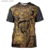 Camisetas para hombres 3d egipcio faraón camiseta estampada camisetas de verano retro ojo de horus para hombres de la moda de manga corta de gran tamaño Q240426