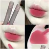 Lip Gloss Color Lipstick Waterproof Long Lasting Matte Red Brown Nude Glaze Liquid Y Tint Beauty Cosmeticlip Drop Delivery Otk4H