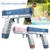 Glock Electric Water Gun Automatic Burst Summer Beach Water spatten Vakantie Water Fight Toy 240425