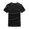 Tactische T-shirts Ultra Fine Military Mens T-Shirt Mens Tactical Shirt Summer Mens Street Clothing Pure Cotton Casual T-Shirt Mens Clothing AF7013 240426