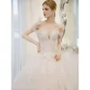 Schouderjurk Champagne Country off ivory vintage bruiloft voering charmant een lijn plus size bruidsjurken hof trein kant lange tule robe de mariage vestidos