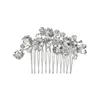 Cabeças de fábrica com miçangas cristalas pente de cabelo premium penteado de shinestone jóias de jóias para mulheres acessórios para mulheres