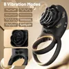 Other Health Beauty Items Vibration rooster ring adult for men silicone ring and rose Clinton vibrator couple 8 types of vibration adult Ma Q240426