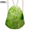 الرباطات Forudesigns Bag Bag Women's Sea Printing Daypack Females جيب التسوق المخصص للأطفال حقيبة أزياء الأطفال Mochila