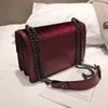 Shoulder Bags 2024 Fashion Snakeskin Velvet Messenger Crossbody Women Handbag Vintage Ladies Clutch Casual Totes Female Purse