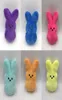 Wesołych Świąt Wielkanocnych zabawek dla dzieci 15CM Red Blue Yellow Bunny Plush Toys2489647