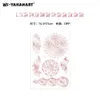 Tatouage Transfert Europe et Amérique Stamping à chaud en or rose imperméable Faux autocollants de tatouage pour femme Sexy Lace Bride Datura Temporary Stickers 240426