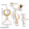 Boucles d'oreilles Stud Trend Couple Cloud Crystal Star Zircon Géométrie Boucle d'oreille pour femmes