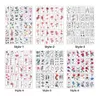 CV5D Tattoo Transfer 30Pcs/set Simulation Waterproof Colored Drawing Fake Tatto Body Stickers Temporary Tattoos Stickers 240426