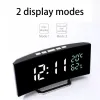 Saatler Youzi LED Dijital Çalar Saati Saat Tarihi Sıcaklık Nem Dergisi 12/24 saat Çok Fonksiyonlu Masa Masası Saati