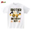 Dresses Family Matching Outfits Construction Birthday Party Family Shirt Personalized T Shirt Boy Any Age Name I'm 3 Famili Look Famili