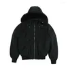 Heren Down Hoge kwaliteit Real Fur Winter Mens MoSes Ballistic Bomber Parka Jackets Warm Out -Weer Coat Winddicht kort