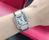 Dials Working Automatic Watches Carter Tank Tank Square Diamond Set Watch Mechanical Watch for Women W51005Q4