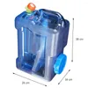 Vattenflaskor Läcksäker stor kapacitetsbehållare 12L Canister dricker förvaring hink bekvämt handtag för campingresor