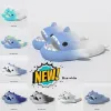 designer shark slippers summer sliders men women kids slides pink blue grey memory foam sandals soft thick cushion slipper cloud slide indoor outdoor shoes 36-45