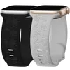 Watch Bands Silicone strap for Watch Band 45mm 41mm 44mm 40mm 38mm 42mm 49mm engraved floral bracelet iWatch Ultra 9 8 7 6 5 SE Band 240424