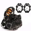 Accessoires 1 paire Crampons de glace Antislip 24 dents Grip de neige Crampons Léger avec sac de transport Snow Gripper pour chaussures / bott / talons / baskets