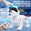 RC Robot Electronic Dog Stunt Walking Dancing Toy Intelligent Touch Fernbedienung Elektrisches Haustier für Kinderspielzeug 240417