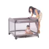Geräumiger tragbarer Spielstall für Babys und Kleinkinder mit großen Netzfenstern, wasserdichte Matratze und leicht gefaltetem Design - 360 ° -Blick, fast 10 m² Fläche