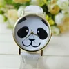 Montre-bracelets Fashion Women's Watchs Migne Panda Pattern DIAL BRACELET HORLY WORD STRAP TRAP TRAPHERZ TROUPE RELOJ PARA MUJER