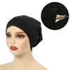 Hijabs satin gesäumte Hijab Cap Motorhaare Hair Cap Double Layer Sleep Night Cap Head Cover Muslim Fashion Jersey Hijab Cap Islamic Head Wear D240425