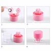 Contact Lens Accessories New Manually Rotatable Type Contact Lens Cleaner Portable Contact Lens Beauty Pupil Storage Cleaning Container Tools Travel Kit d240426