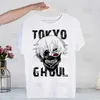 T-shirts voor heren Tokyo Ghoul Harajuku Man T Shirts Tops Design Kaneki Ken Japanese anime TS Shirt Short-Slved Aesthetic Anime T-shirt T240425